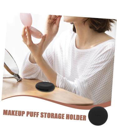 Portable Small Makeup Sponge Case - Silicone Cosmetic Box & Holder for Travel | Black Makeup Puff Storage - Buy Online on GoSupps.com
