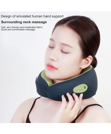Topyond Wireless Electric Massage Pillow - Neck & Back Heat Therapy Device for Home Office & Car - Blue & Green - Buy Online on GoSupps.com