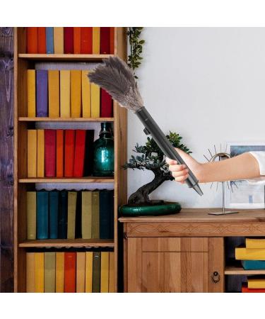 Telescopic Pole Feather Duster 2pcs Household Feather Duster Feathers Duster with Long Handle for Home Dust Cleaning - Buy Online on GoSupps.com