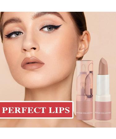Matte Nude Lipstick Set - Bold & Intense Colors, Non-Stick, Silky Smooth Velvet Lip Gloss - Nude Paper Tube - Lip Makeup for Women - Buy Online on GoSupps.com