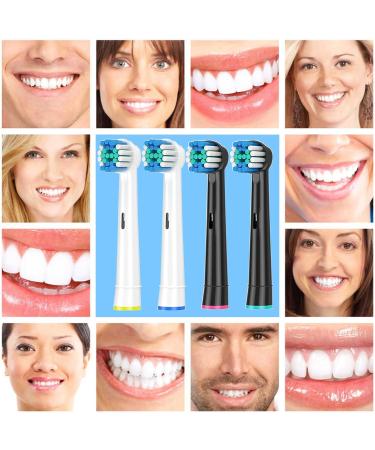 Oral B Pro Electric Toothbrush Replacement Brush Heads - Compatible with Vitality Pro Smart Genius Series - Classic Round Brush Heads - White - Refills - Buy Online on GoSupps.com