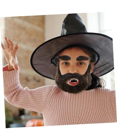 SKISUNO 1 Set Beard Dress up Faux Beard Prop Fake Whiskers Fake Long Beard Christmas Santa Claus Beard Plush - Buy Online on GoSupps.com