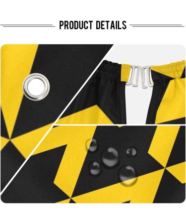 Waterproof Barber Cape - Yellow Geometric Grid Pattern | Unisex Cheetah Haircut Bib for Men & Women - Buy Online on GoSupps.com