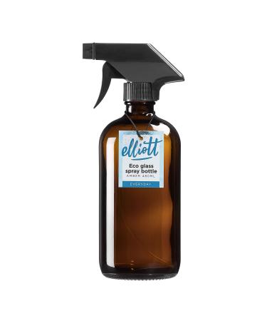 Elliott 480ml Glass Spray Bottle Manufactured from Recycled Glass and featuring a locking trigger action spray Mechanism Brown Glass Bottle