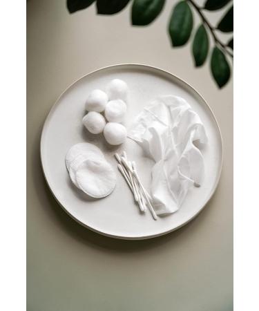 Buy 100% Organic Cotton Swabs Biodegradable Packaging 800 Pieces (4 Packs of 200) Eco-Friendly & Sustainable - Buy Online on GoSupps.com