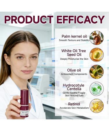 mgmooa 2pcs Calcium Multi Balm Stick Korean Collagen Infused Moisturizer for Youthful Firm Skin Hydrating Wrinkle Treatment for Face Neck & Eyes - Buy Online on GoSupps.com