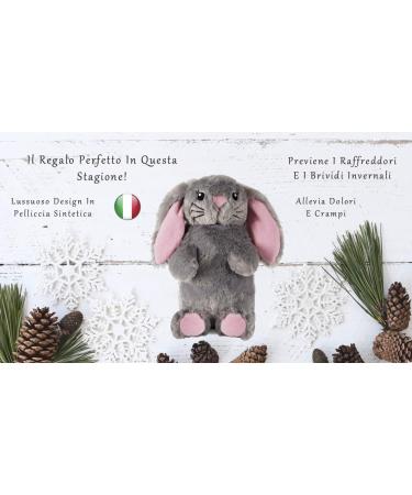 Cute Faux Fur Bunny Hot Water Bottle - 1L Cuddly Comfort by Deseo - Buy Online on GoSupps.com