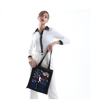 Buy Newsies Tote Bag | Musical Newsies Merchandise | Stylish Black Bag with Music Quote - Buy Online on GoSupps.com