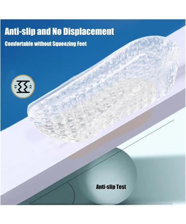 Silicone Height Increase Insoles for Women | Flatfoot Arch Support | Orthopedic Invisible Heel Lift Shoe Pad (2.5 CM) - 1 Pair Transparent - Buy Online on GoSupps.com