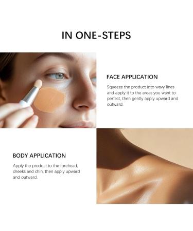All-Over Complexion Perfector CC Cream Long-Lasting Waterproof Foundation Transfer-Resistant Skin Tint & Full Coverage Concealer Hydrating Shimmery Glow for Face & Body (Medium) - Buy Online on GoSupps.com