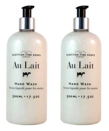 Scottish Fine Soaps Au Lait Liquid Hand Wash - 500ml/17.5 oz (2-Pack)