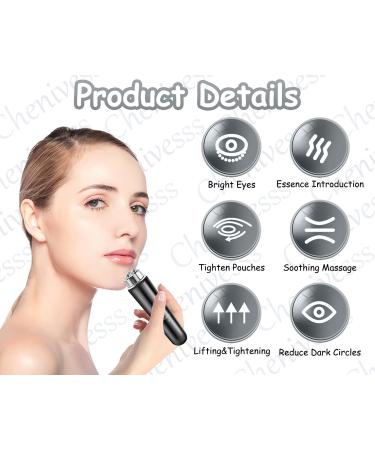 Mini 4-in-1 Electrical Facial Massage Device | Anti-Aging Acupressure & Pain Relief Vibrator (Black) - International Shipping Available - Buy Online on GoSupps.com