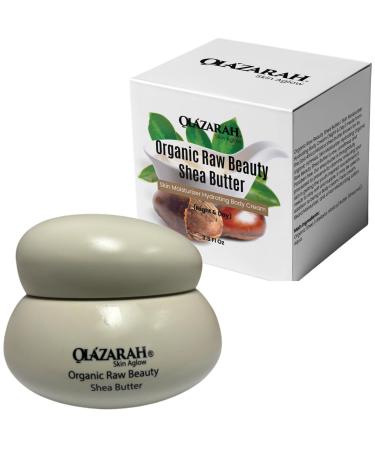 OLAZARAH Organic Shea Butter Cream: Nourishing Skin Hydration for Day & Night for All Skin Types 3.5 oz