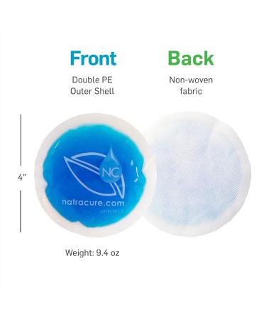 NatraCure 4 Circle Gel Ice Packs - 5 Pack Blue | Small Reusable Round Gel Cold Packs for Kids Injuries, Breastfeeding, Wisdom Teeth, Headaches, Pain Relief - Arthritis, Sinus, Tired Eyes | First Aid Essential - Buy Online on GoSupps.com
