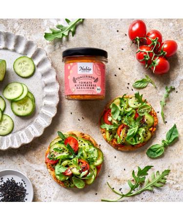 Nabio Protein Spread Chickpea Tomato - Pack of 6 (6 x 140g) | Nutritious & Delicious International Shipping - Buy Online on GoSupps.com