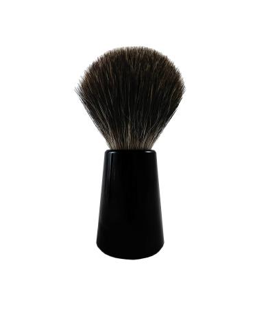 Shaving world shaving brush real badger hair - black handle - Made in Germany