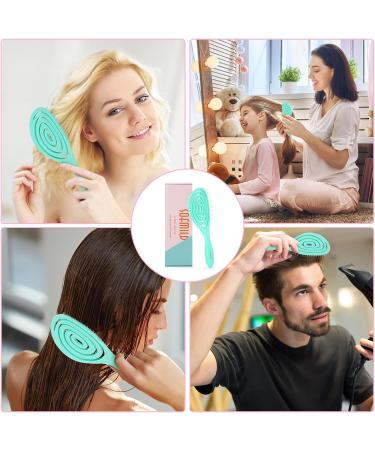 2 Pcs Bio-Friendly Detangling Brush Set for All Hair Types - Men, Women, Kids | Gentle Detangler for Wet & Dry Hair, Curly, Straight, Natural Hair - Glide Through Tangles with Ease - Buy Online on GoSupps.com