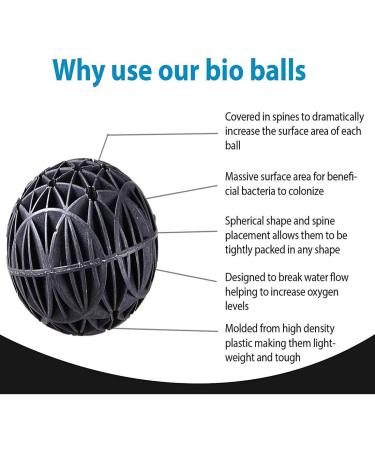 OSATNB 100 Bioco Balls for Ultra Quiet 4-in-1 Aquarium Filter | Best for 500-1800L/h - Improve Your Aquarium s Filtration - Buy Online on GoSupps.com