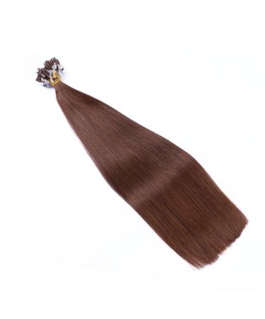 High-Quality Micro Ring Hair Extensions #4 Chocolate Brown - 50cm 150 Strands 100% Remy Real Hair - Easy Application by Professionals - Buy Online on GoSupps.com