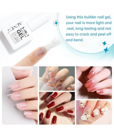 5-in-1 Clear Builder Gel for Nails - Professional UV/LED Strengthener for Nail Art and Manicures - Buy Online on GoSupps.com