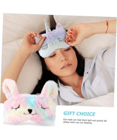 FOMIYES 15 Pcs Unicorn Eye Masks - Soft Reusable Blindfolds for Sleep & Travel | Cute Animal Face Sleep Masks - Buy Online on GoSupps.com