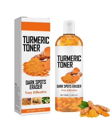 Lotion tonique au curcuma hydratante en profondeur claircissante att nue les taches brunes et les taches de rousseur uniformise le teint resserre les pores r paratrice anti- ge (1pcs)