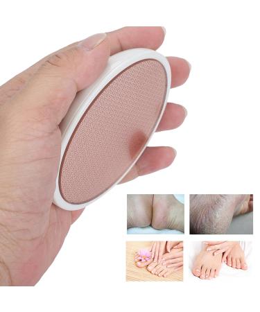 Buy Glass Foot File Callus Remover - Stainless Steel Nano Crystal Pedicure Tool for Smooth Heels | On-the-Go Foot Care White  - Buy Online on GoSupps.com