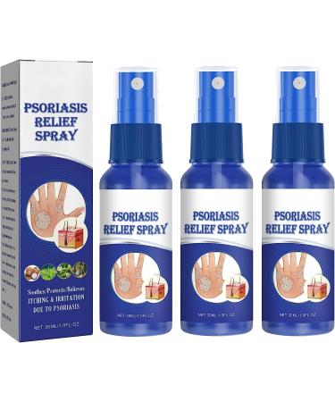 BLEDD Psoriasis Repair Spray Professional Psoriasis Treatment Spray Treatment for Plaque Psoriasis Psoriasis Treatment for Skin (Color : 3pcs)
