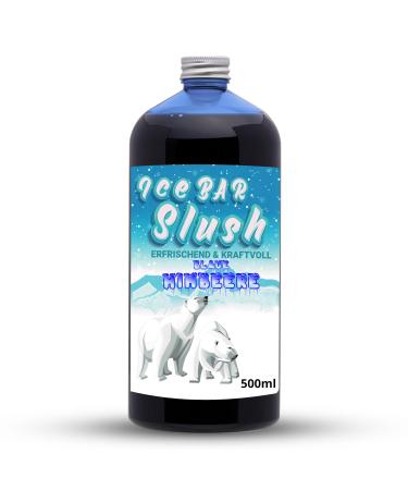 ICE Ours Sirop sans AZO ni glyc rine | Bouteille de 500 ml | Concentr pour Slushy Boissons Maker Machine glace Machine glace 1:5 1:20 (500 ml framboise bleue) Framboise bleue 500 ml (Lot de 1)