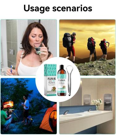  Generisch Natural Skin Lightening Coconut Oil - 100ml - Coconut and Peppermint Mouth Oil - With Tongue Scraper - Buy Online on GoSupps.com