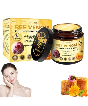 Flysmus Bee Venom Comprehensive Cream Professional Bee Venom Skin Treatment Cream for Removing and Repair Natural Bee Venom Cream Suitable for All Skin Types (1PC)
