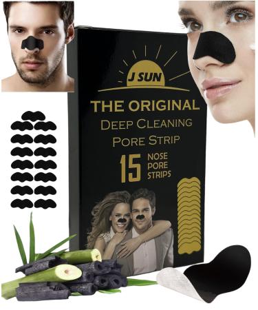 Nose strips 15 pieces of nosestripes blackhead nosestripes blackheads nasal strips for men and women blackhead strips strips pore strips for blackheads nosestripes 1 piece (15 Pack)