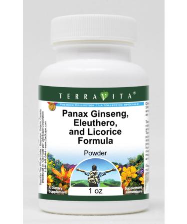 Panax Ginseng Eleuthero and Licorice Formula Powder (1 oz ZIN: 517248) - 3 Pack