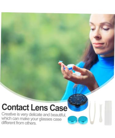 Healvian 3-St Contact Lens Container - Blue Organizer Kit for Eye Care & Lensing Tools - Portable Storage Solution for Contact Lenses - Buy Online on GoSupps.com