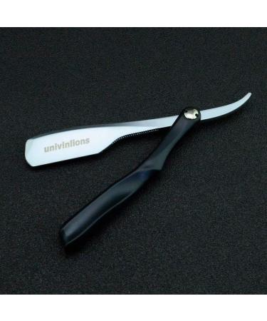 Spring Inside 74 Blades DE Razors Straight Razor Stick for Men Women Barber Shaving Blades Spring Beard Face Underarm Body (Black) - Buy Online on GoSupps.com