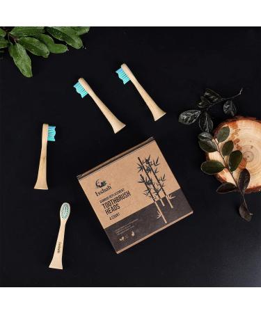 Bamboo Replacement Toothbrush Heads - 4 Count | Compatible with Most Philips Electric Toothbrushes - Buy Online on GoSupps.com