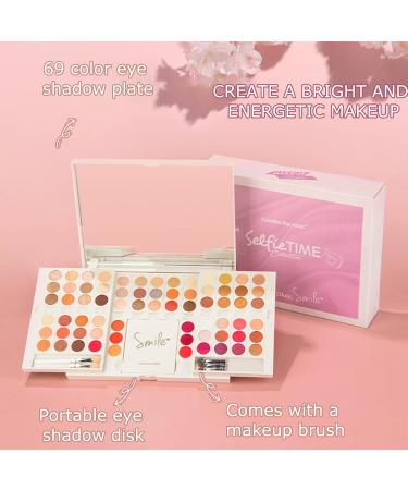 Joyeee Eyeshadow Palette 69colors Glitter Cream Eyeshadow Makeup Set Nude Matte Shimmer Eye Shadow Palette Long Lasting Waterproof Smudge Proof High Pigmented Eyeshadow Cosmetic Gift for Girl Women #487 - Buy Online on GoSupps.com
