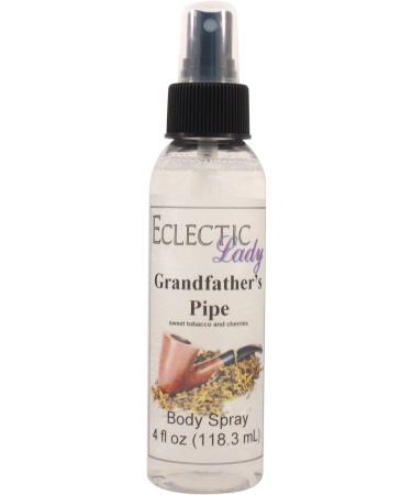 Grandfather's Pipe Body Spray 4 ounces Body Mist for Women with Clean Light & Gentle Fragrance Long Lasting Perfume with Comforting Scent for Men & Women Cologne with Soft Subtle Aroma For Daily 4 Fluid Ounces