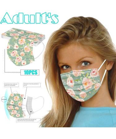 Buy Lulupi 10-Piece Floral Mouth Protection Masks | Elegant Breathable Beama Mask Necklace for Women - International Shipping Available - Buy Online on GoSupps.com