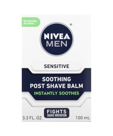 Nivea for Men Sensitive After Shave Balm - Soothing Formula | 3.3 fl oz | International Shipping Available - Buy Online on GoSupps.com