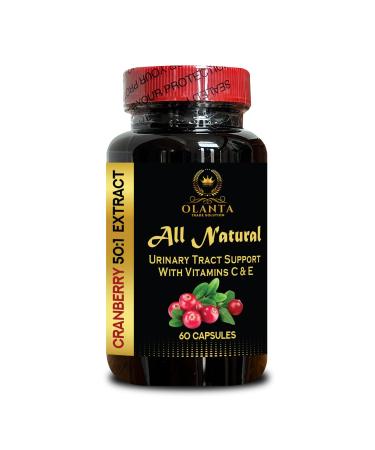 Cranberry Extract Concentrated Capsules - Advanced Formula for Supporting a Healthy Urinary Tract & Comfortable Bladder Enhancing Your Body's Natural Balance with Fruit-Derived Power - 1 Bottle