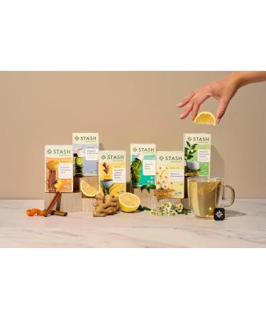 Stash Tea Organic Mint Blend Caffeine-Free Non-GMO Project Verified Serve Hot or Iced 96 Tea Bags 16 count (6 pack) - Buy Online on GoSupps.com