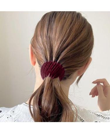 Magic Hair Clips Bird Nest Velvet Magic Hair Clip Convenient Styling Accessories for Long Short Curly Straight Hair Anti-slip Hair Supplies for Work Study Makeup Facial Washing home Wine Red - Buy Online on GoSupps.com