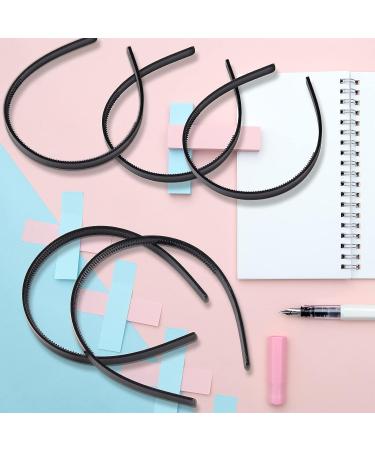 36 Pcs Black Plastic Headbands with Teeth Comb - Thin Hair Bands for Women & Girls - DIY Hair Accessories - Zifengcer Color1 - Buy Online on GoSupps.com
