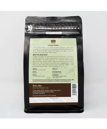Green Coffee Beans 227g - Brazil Fazenda Terra Preta - Brown Bear - SCA 87.5 Score - Cup of Excellence - Unroasted Raw Coffee Beans for Home Roasters - Natural Dry Process - Buy Online on GoSupps.com
