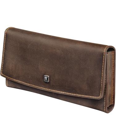 Premium Twin Manicure & Pedicure Set | 5-Piece Travel Etui for Hands & Feet | Real Leather Brown Nail Care Kit - Buy Online on GoSupps.com