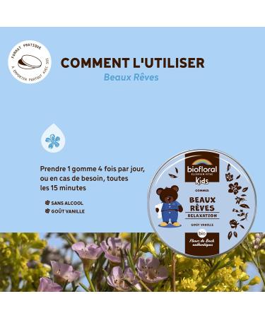 BIOFLORAL KIDS - Beaux R ves - BIO - Relaxation - Fleurs de Bach Authentiques - Sans Alcool - 45g Beaux R ves 45 unit (Lot de 1) - Buy Online on GoSupps.com