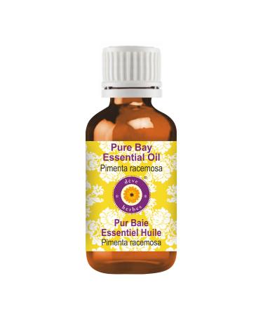 Deve Herbes Pure Bay Essential Oil (Pimenta racemosa) Natural Therapeutic Grade Steam Distilled 30ml (1 oz)