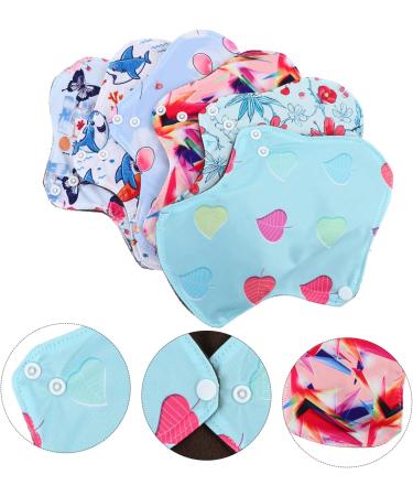 6pcs Washable Menstrual Pads - Reusable Bamboo and Carbon Fiber Cloth Aunt Towel Pad for Women - Nursing Mat Pantiliners - 1 Count - Buy Online on GoSupps.com