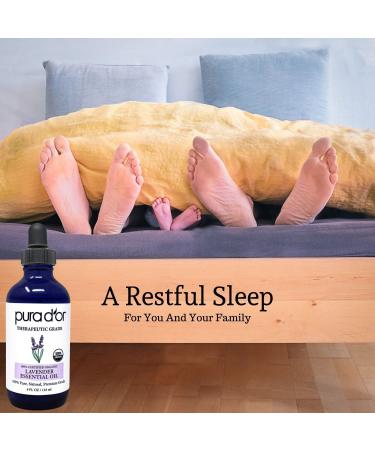 PURA D'OR Organic 16 Oz Fractionated Coconut Oil & 4 Oz Lavender Essential Oil Bundle - Buy Online on GoSupps.com